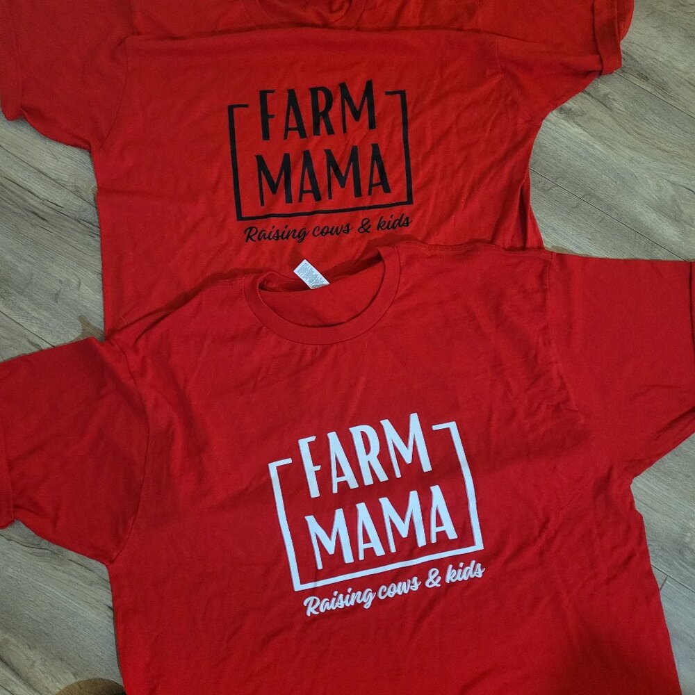 Women large tshirt Red